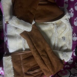 Faux Shearling Brown Jacket